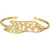 Satya Jewelry Expanding Beauty Lotus Cuff In Gold