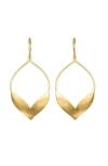 Satya Jewelry Fluttering Petals Gold Earrings In Gold
