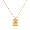 Satya Jewelry Ganesha Hindu God, Bestower Of Good Fortune Necklace In Gold