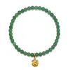 Satya Jewelry Ganesha Hindu God, Guided Transformation Jade Gemstone Bracelet In Green