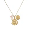Satya Jewelry Ganesha Hindu God, Loving Harmony Necklace In Gold