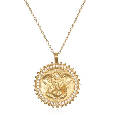 Satya Jewelry Ganesha Hindu God, Path To Success Necklace In Gold