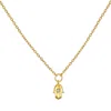 Satya Jewelry Guiding Hand Mini Hamsa Necklace In Gold
