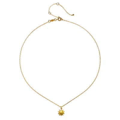 Satya Jewelry Here Comes The Sun Necklace In Gold