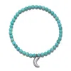 Satya Jewelry Ignite Intuition Turquoise Gemstone Bracelet In Gray