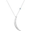 Satya Jewelry Illuminated Path Silver Moon Necklace