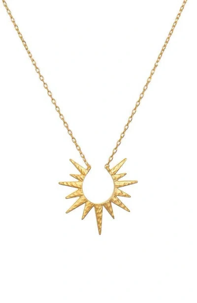 Satya Jewelry Incandescent Glow Gold Starburst Necklace