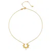 Satya Jewelry Incandescent Glow Gold Starburst Necklace In Gold
