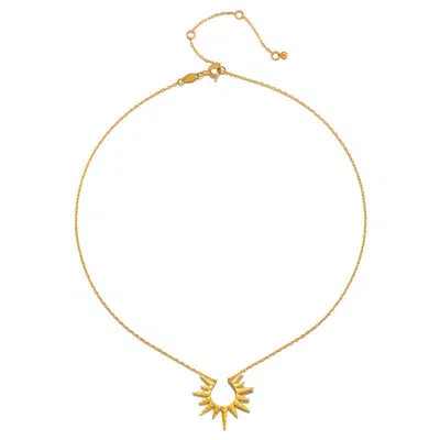 Satya Jewelry Incandescent Glow Gold Starburst Necklace