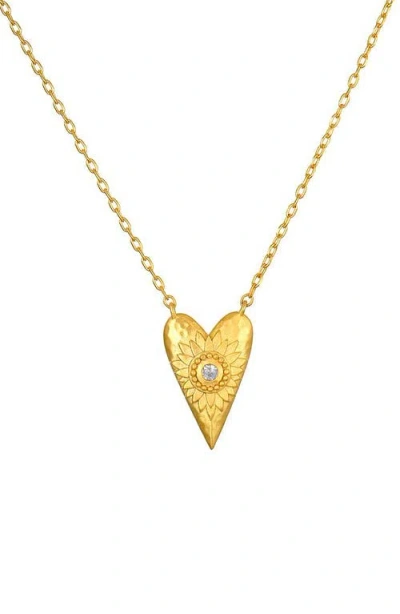 Satya Jewelry Infinitely Loved Heart Necklace In Gold