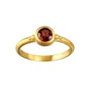 Satya Jewelry Inner Fire Garnet Ring In Gold