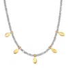 Satya Jewelry Inspired Beginnings Labradorite Petal Necklace In Metallic