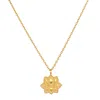 Satya Jewelry Journey Forward Lotus Gold Necklace In Gold