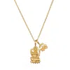 Satya Jewelry Lakshmi Hindu Goddess, Awaken Abundance Necklace In Gold