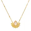 Satya Jewelry Majestic Light Moonstone Necklace In Gold