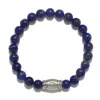 Satya Jewelry Men's Eye Lapis Gemstone Bracelet In Blue