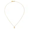 Satya Jewelry Mini Gold Lotus Necklace In Gold