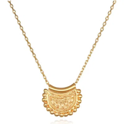 Satya Jewelry Mini Mandala Necklace In Gold