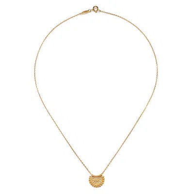 Satya Jewelry Mini Mandala Necklace In Gold