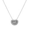 Satya Jewelry Mini Mandala Silver Necklace In Silver