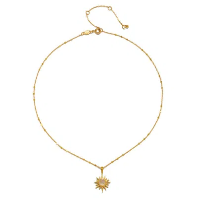 Satya Jewelry Moonstone North Star Necklace In Gold