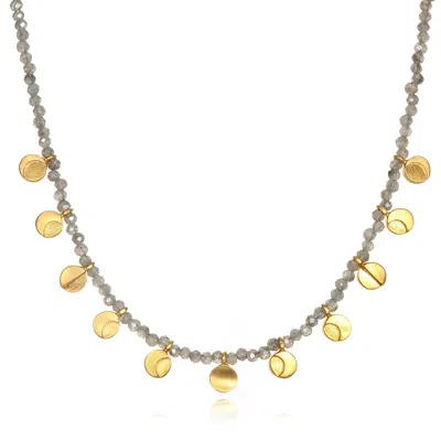 Satya Jewelry Mystical Moonlight Necklace In Gold