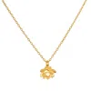 Satya Jewelry New Dawn Lotus Necklace In Gold