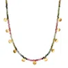 Satya Jewelry Peace & Protection Tourmaline Choker In Gold