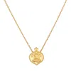 Satya Jewelry Peaceful Buddha Gold Necklace In Gold
