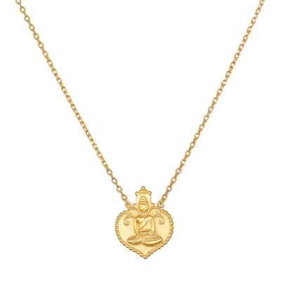 Satya Jewelry Peaceful Buddha Gold Necklace