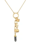 Satya Jewelry Reach For The Stars Charm Necklace Set In Brown
