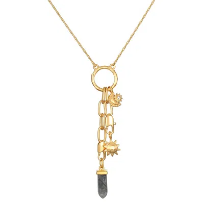Satya Jewelry Reach For The Stars Charm Necklace Set In Gold