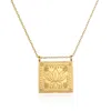 Satya Jewelry Sacred Commencement Lotus Necklace In Gold