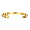 Satya Jewelry Sacred Guidance Snake Cuff Bracelet In Gold