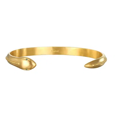 Satya Jewelry Sacred Guidance Snake Cuff Bracelet In Gold