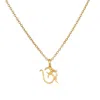 Satya Jewelry Sacred Om Necklace In Gold