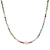 Satya Jewelry Sacred Wisdom Tourmaline Necklace In Gold