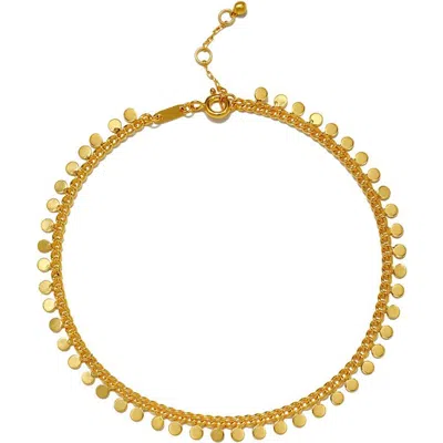 Satya Jewelry Shine A Light Gold Coin Chain Anklet