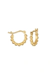 Satya Jewelry Simple Treasure Dot Hoop Gold Earrings In Gold