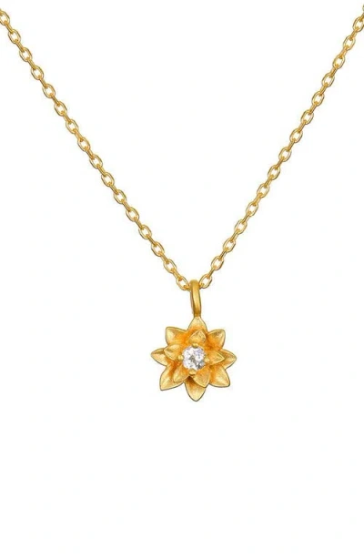 Satya Jewelry Soul Renew Gold Lotus Necklace
