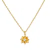 Satya Jewelry Soul Renew Gold Lotus Necklace In Gold
