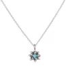 Satya Jewelry Soul Renewal Silver Lotus Necklace In Silver