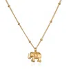 Satya Jewelry Stand In Strength Elephant Necklace In Gold