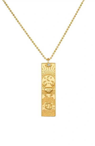 Satya Jewelry Story Of Zodiac Necklace In Pink