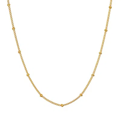 Satya Jewelry Subtle Beauty Dot Chain Choker In Gold