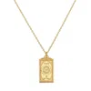 Satya Jewelry Wheel Of Fortune Tarot Necklace In Gold