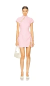 Sau Lee Ada Tweed Mini Dress In 粉色