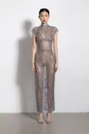 Sau Lee Ann Maxi Dress In Silver