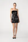 Sau Lee Ari Mini Dress In Black