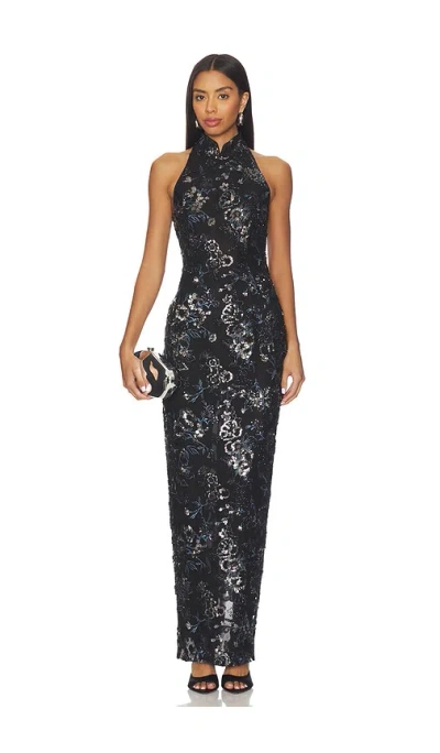 Sau Lee Arielle Dress In Black